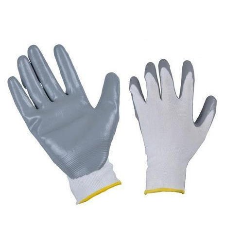 Gloves Cotton Palms water resistace Nitrile coated.